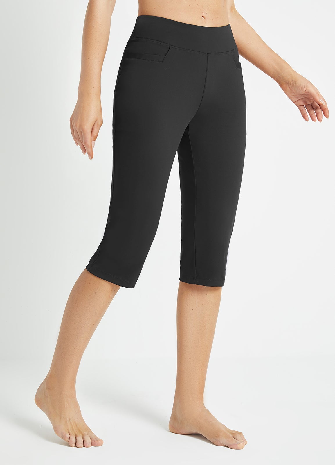 BALEAF Yoga Pants with Pockets for Women Straight Leg High Waisted Slim Slacks Petite Regular Casual Workout Pants 