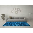 thumbnail image 3 of Ahgly Company Indoor Round Persian Light Blue Bohemian Area Rugs, 7' Round, 3 of 4