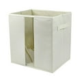 thumbnail image 2 of The Elixir Eco Green Collapsible Fabric Premium Canvas Storage Boxes/Cubes, Beige, Extra Large,, 2 of 5