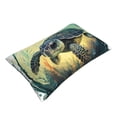 thumbnail image 3 of Daiia Watercolor Turtle3 Bedding Waterproof Pillow Protector Zippered Queen – Bed Bug Proof Pillow Encasement-16"x24", 3 of 9