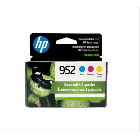 HP 952 C/Y/M 3PK Ink Cartridges N9K27AN Works with Printer Series: OfficeJet 8702, OfficeJet Pro 7720, 7740, 8210, 8710, 8720, 8730, 8740S Sold without manufacturer warranty
