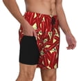 thumbnail image 2 of Balery Fire Extinguisher Bañador para hombre, shorts de playa de secado rápido con entrepierna y forro de compresión-Large, 2 of 6