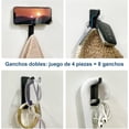 thumbnail image 4 of Ganchos para Pared de Acero Inoxidable, 4 Piezas Ganchos de Baño y Abrigos, Adhesivos Organización, Ganchos de Pared para Ropa Resistente para Baño, Cocina, Garaje, Hotel, 4 of 4