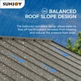 thumbnail image 6 of Sunjoy 12 x 14 ft. Hardtop Gazebo Premium Brown Cedar Wood Frame Gable Roof Gazebo with Ceiling Hook, 6 of 10