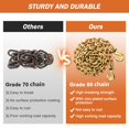 thumbnail image 6 of Trailer Safety Chains with Hooks Heavy Duty Trailer Chains with Clevis Self-Locking Hooks, 18,800 lbs Break Strength Towing Chain for Truck Garage Farm Transport, 6 of 9