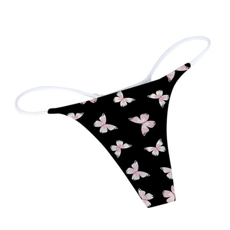 Youmylove Lady Underwear Print Panties Breathable Thongs Comfortable Female Hot Pink G Strings Thongs 1PC Bragas De Mujer