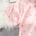thumbnail image 7 of Zanarzt Kids Pajamas Sets Shorts Kids Girls Pajama Set Silky PJS Button Down Sleepwear Nightwear Loungewear Clothes Set Gifts Pink,10 Years, 7 of 7