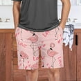 thumbnail image 7 of GZHJMY Flamingo Pajama Pants Short for Men, Lounge Pants Lightweight Men Pajama Bottoms with Drawstring Pockets, Christmas New Year Birthday Gifts, Large, 7 of 7