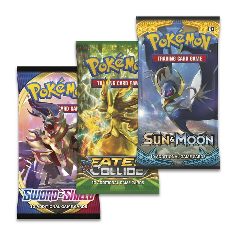 Pokemon Level Ball Pokeball Tin Set, 3 Booster Packs, Coin