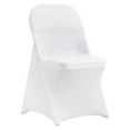thumbnail image 2 of VEVOR White Stretch Spandex Chair Covers - 12 PCS  Folding Kitchen Chairs Cover  Universal Washable Slipcovers Protector  Removable Chair Seat Covers  for Wedding Party Dining Room Banque, 2 of 5