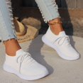 thumbnail image 4 of Women Thick-Soled Solid Sneakers Casual Mesh Walking Shoes Lightweight Sport Shoes Tennis Sneakers for Women Stylish, 4 of 8