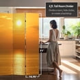 thumbnail image 4 of Oriental Furniture 6 ft. Tall Double Sided Sunrise Room Divider - 3 Panel, 4 of 7