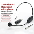 thumbnail image 4 of EIGTHTAIL 2.4G Head Mounted Wireless Microphone Plug Play Teacher Conference Speech Loudspeaker Mic System with Receiver, 4 of 7
