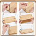 thumbnail image 3 of 9.3x5.9inch Wooden Book Press Portable Book Binding Flat Paper Press, 3 of 7