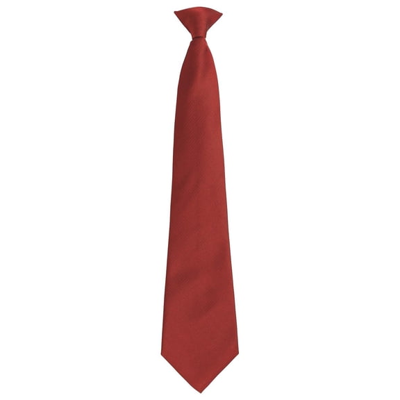 Premier Adult Colours Fashion Plain Clip-On Tie