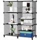 thumbnail image 1 of Estante de almacenamiento de cubos de alambre, 3 x 6 cubos, rejillas de alambre de metal en forma de C, organizador modular apilable., 1 of 5