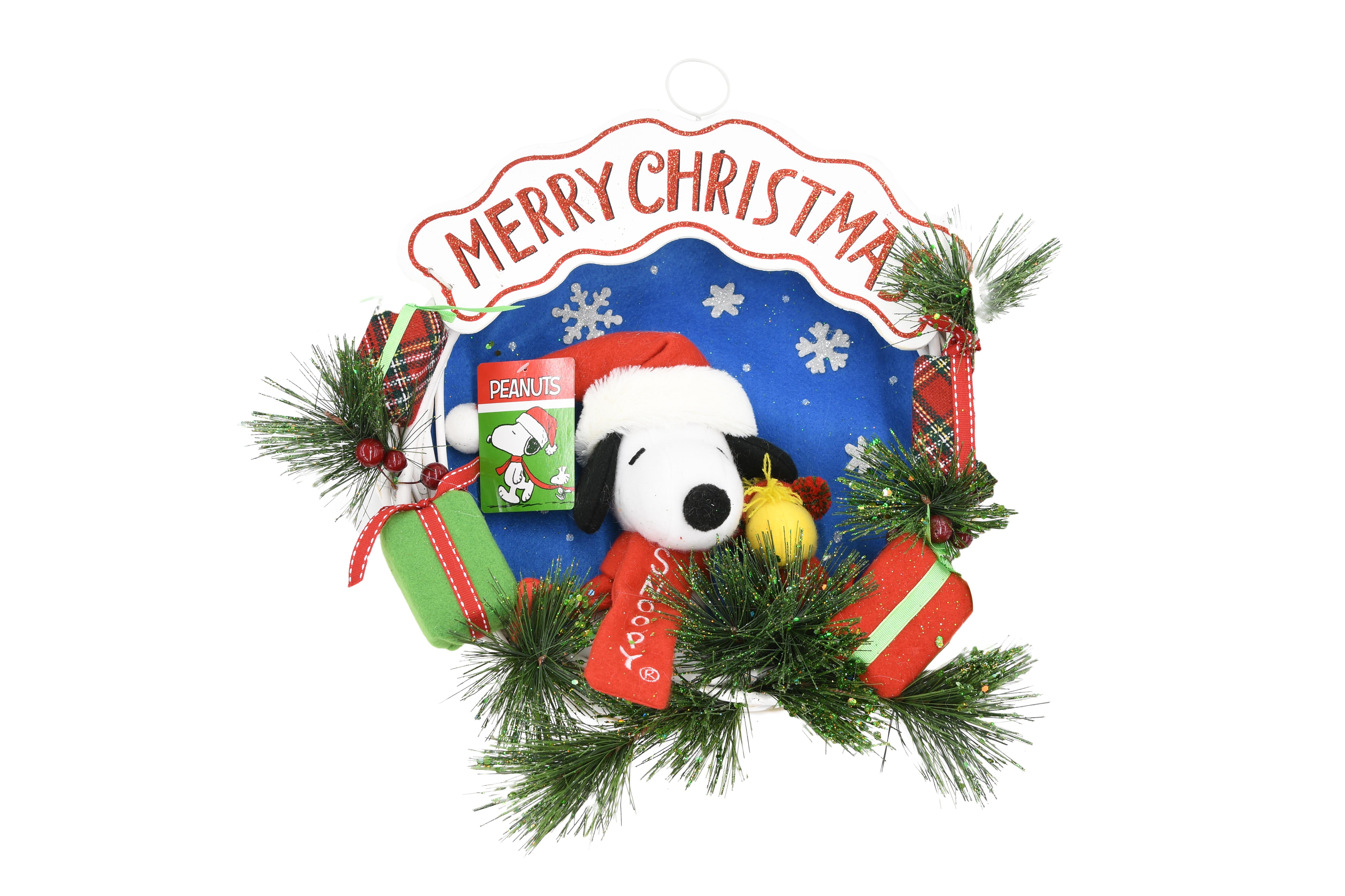 Holiday Time Snoopy With Friends Wreath - Walmart.com - Walmart.com