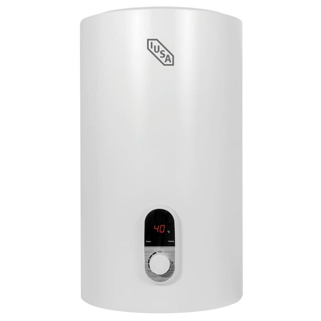 Calentador de depósito eléctrico IUSA 50 L, mural blanco