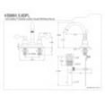 thumbnail image 2 of Kingston Brass KS8665DFL NuWave 4 in. Centerset Bathroom Faucet with Brass Pop-Up, Oil Rubbed Bronze, 2 of 2