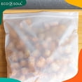 thumbnail image 3 of ECO SOUL 100% Compostable Gallon Bags [40 Counts] Resealable Bags, Freezer Bags, Eco-Friendly Zip Bags, Leakproof Bags, Biodegradable Bags for Food, 3 of 7