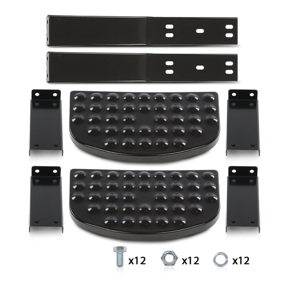 CROSSDESIGN Side Step Kit Fit for Willys CJ2A CJ3A CJ3B M38 CJ5 Jeep