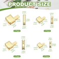 thumbnail image 2 of Uxcell Zipper Repair Kit, Metal Zipper Latch Slider Retainer Insert Pin Top Bottom Stoppers, Fit for Jacket Coat Light Gold #3 #5 #8 #10, 2 of 7