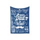 thumbnail image 1 of LHSHID Gifts for Dad Blanket from Daughter Son Best Dad in The World Fathers Day Dad Daddy Father Men Fleece Blankets 30x40in, 1 of 5