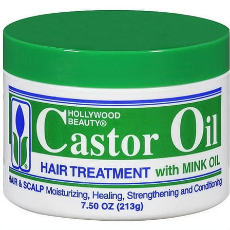 Hollywood Beauty Castor Oil Hair Treatment with Mink Oil, 7.5 Oz