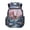 Abstract Swirl, variant on FUIALDOLG Lightweight School Bag for Back to School Hiking, 600D Polyester Featherweight Cartoon School Bag, Horse & Floral Pattern