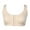 Beige, variant on Women Post-Surgical Sports Support Bra Front Closure with Adjustable Straps Wirefree Padded Workout Bra Tops