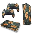 thumbnail image 5 of Hawaiian Hibiscus Garden Orange Flowers PS5/PS5 Pro/PS5 Slim Digital Disc Skin Sticker For Console And Controller Skins, 5 of 7