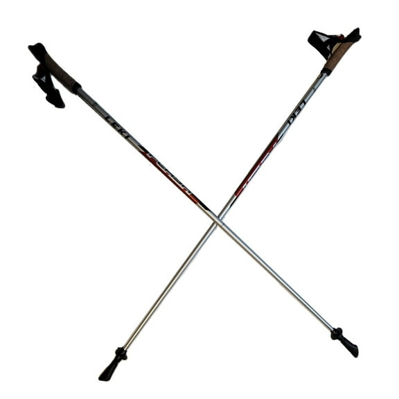 LEKI Nordic Walking Flash Carbon Series Trekking Poles Silver 115cm