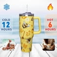 thumbnail image 6 of 40oz Bee Tumbler With Handle Lid and Straw -Bee gifts for women Bee Travel Coffee Cup-Bee Gifts For Bee Lover-Bee Mugs, 6 of 6