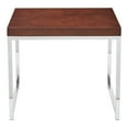 thumbnail image 4 of OSP Home Furnishings Wall Street End Table. Chrome/Espresso., 4 of 8