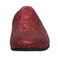 thumbnail image 4 of Santimon Leather Paillette Loafers Business Dress Shoes Glitter Slip-on Casual Shoes Red 13 US, 4 of 7