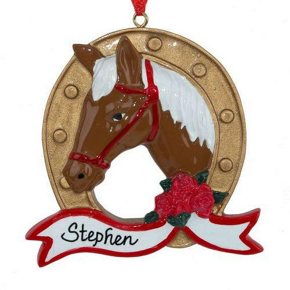 Horseshoe Personalized Christmas Ornament DO-IT-YOURSELF