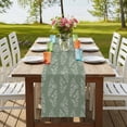 thumbnail image 4 of Table Runners 72 Inches Long Dress Scarves, Dark Green Botanical Farmhouse Kitchen/Dining Table Runner, Coffee Tablerunners, Pastoral Elegant Spring Floral 13x72 Inch, 4 of 9