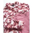 thumbnail image 6 of Instagirl Girls Shacket Set - 2 Piece Cozy Soft Fleece Sherpa Shirt Jacket and T Shirts for Girls, 6 of 7