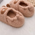 thumbnail image 5 of Toddler Boys Slippers Cartoon Cute Animals Plush Warm Home Shoes, 5 of 7