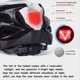 thumbnail image 3 of Casco de Bicicleta, Casco de Bicicleta con Gafas de Luz Trasera Casco de Bicicleta de MontañA Ajustable para Adultos Hombres Mujeres, 3 of 5