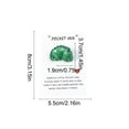 thumbnail image 3 of HaoXun Green Dinosaur Paper Pocket Hug Card - English Comfort Card with Greeting Card for Holiday and Special Occasion Gifting, 3 of 6