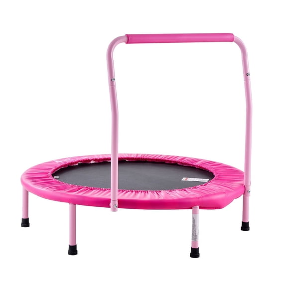 VEVOR 36" Kids Trampoline, 3FT Indoor Outdoor Trampoline, Foldable Mini Trampoline with Handle, Rebounder Trampoline for Toddlers, Birthday Gift for 3