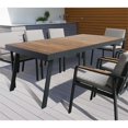 thumbnail image 2 of Armen Living Table à Manger de Patio Nofi en Brun et Charbon, 2 of 5