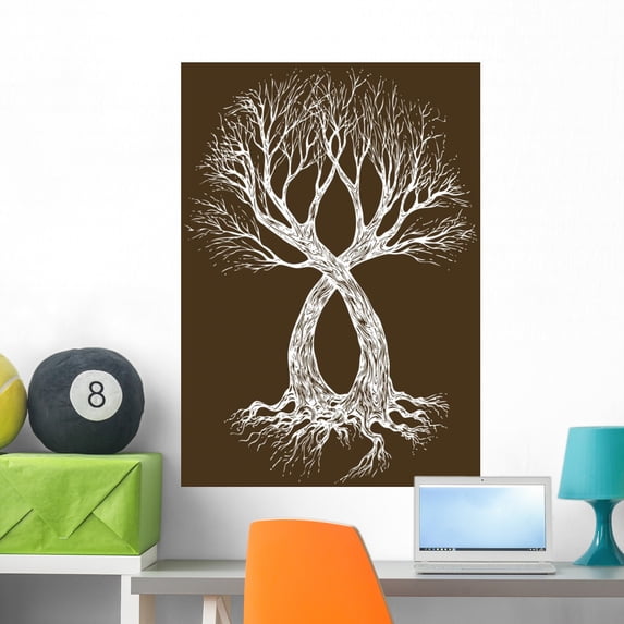 Vector Illustration Tattoo Design Wall Mural by Wallmonkeys Peel and Stick Graphic (36 in H x 25 in W) WM251026