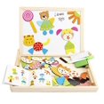 thumbnail image 1 of Lewo Rompecabezas magnéticos Juguetes para niños pequeños Rompecabezas de viaje Caballete de dibujo de doble cara para niños y niñas Lewo 714270144110, 1 of 1