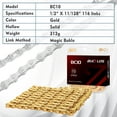 thumbnail image 5 of BUCKLOS 6/7/8/9/10/11/12 Speed Bike Chain,Half Hollow/Full Hollow Bicycle Chains for Road Bike/Mountain Bike/MTB//BMX,Silver/Gold 1/2 x 11/128 Inch 116 Links with Quick Link, 5 of 7