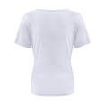 thumbnail image 5 of Womens Summer Short Sleeve T Shirts Slim Fit One Piece Cutout Scoop Neck Going Out Date Night Tops, 5 of 5