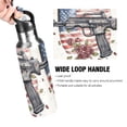 thumbnail image 4 of American Flag Flowers Sports Water Bottle with Straw Lid Insulated Stainless Steel Leak Proof BPA Free Thermal Mug with Handle for Gym Yoga Cycling Camping, 4 of 8