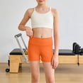 thumbnail image 2 of Ymyiu Toddler Biker Shorts Girls Shorts Kids Toddler Girl Bike Under Dress Shorts 5T 6T (Orange,5-6 Years), 2 of 6