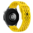 thumbnail image 2 of Dwitch band for Galaxy Watch 4 classic 46mm, Breathable Silicone Sport Band with Ventilation Holes,Yellow, 2 of 4